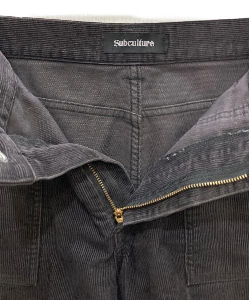 Subculture（サブカルチャー）Subculture (サブカルチャー) CORDUROY SHORTS ブラック サイズ:2の古着・服飾アイテム