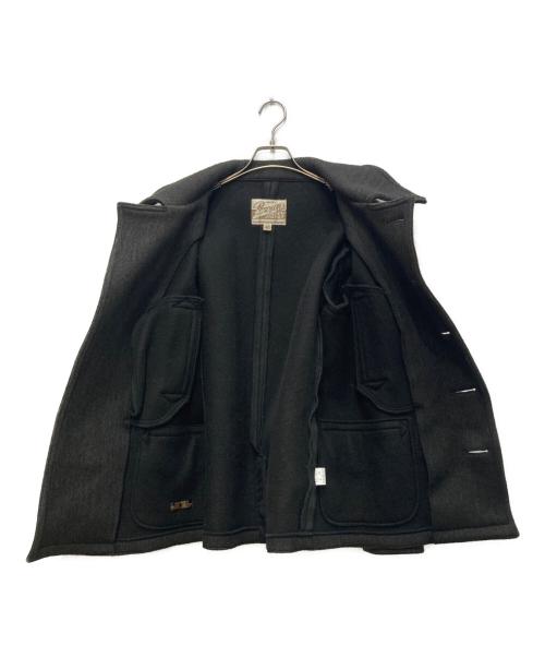 BROWN'S BEACH JACKET（ブラウンズビーチジャケット）BROWN'S BEACH JACKET (ブラウンズビーチジャケット) Pコート ブラック サイズ:40の古着・服飾アイテム