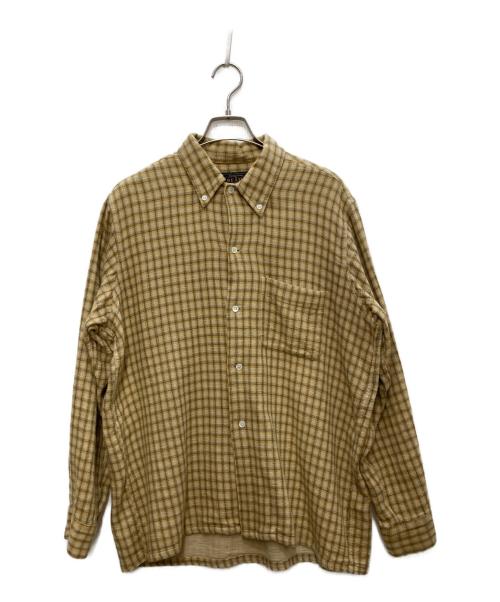 BEAMS PLUS（ビームスプラス）BEAMS PLUS (ビームスプラス) Open B.D. Panama Check Double Face ベージュ サイズ:Ｍの古着・服飾アイテム