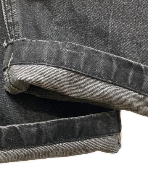 Jaded London（ジェイデッドロンドン）Jaded London (ジェイデッドロンドン) ビジュー付ダメージデニムパンツ ブラック サイズ:28の古着・服飾アイテム