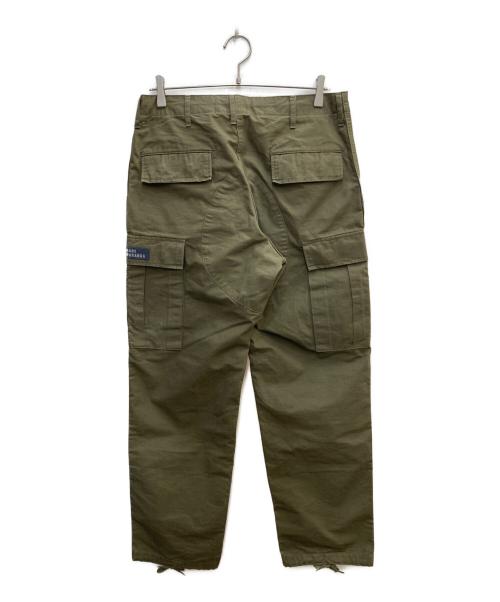 HUMAN MADE（ヒューマンメイド）HUMAN MADE (ヒューマンメイド) ロゴパッチカーゴパンツ オリーブ サイズ:Mの古着・服飾アイテム