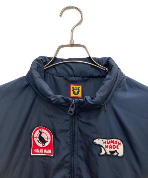 HUMAN MADE（ヒューマンメイド）HUMAN MADE (ヒューマンメイド) ワッペンナイロンジャケット ネイビー サイズ:Lの古着・服飾アイテム