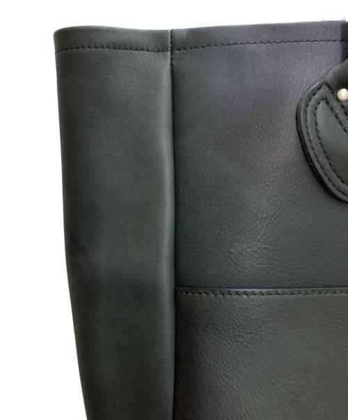 HUMAN MADE（ヒューマンメイド）HUMAN MADE (ヒューマンメイド) LEATHER TOTE/レザー トート ブラックの古着・服飾アイテム