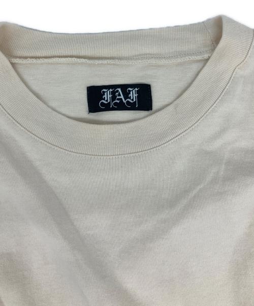Fake As Flowers（フェイク アス フラワーズ）Fake As Flowers (フェイク アス フラワーズ) Camo Double Sleeve Tee カモダブルスリーブTシャツ ベージュ サイズ:Mの古着・服飾アイテム