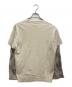 Fake As Flowers (フェイク アス フラワーズ) Camo Double Sleeve Tee カモダブルスリーブTシャツ ベージュ サイズ:M：8000円