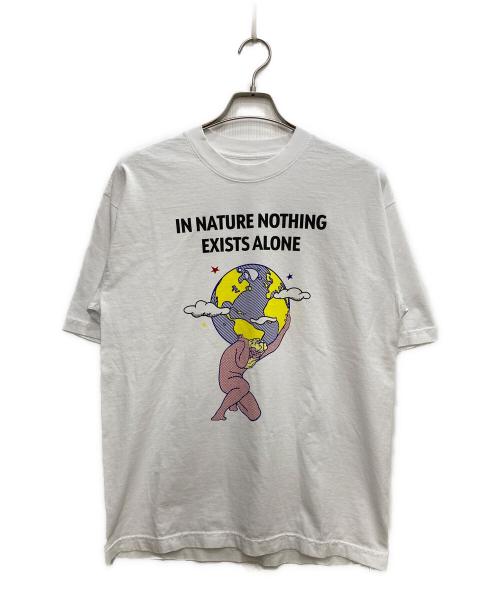 10000% FRESH INK（10000% フレッシュインク）10000% FRESH INK (10000% フレッシュインク) RHC Ron Herman (アールエイチシー ロンハーマン) アトラスプリントＴシャツ ホワイト サイズ:Mの古着・服飾アイテム