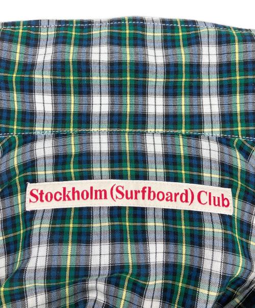 Stockholm (surfboard) Club（ストックホルム サーフボード クラブ）Stockholm (surfboard) Club (ストックホルム サーフボード クラブ) チェックシャツ グリーン サイズ:Ｍの古着・服飾アイテム