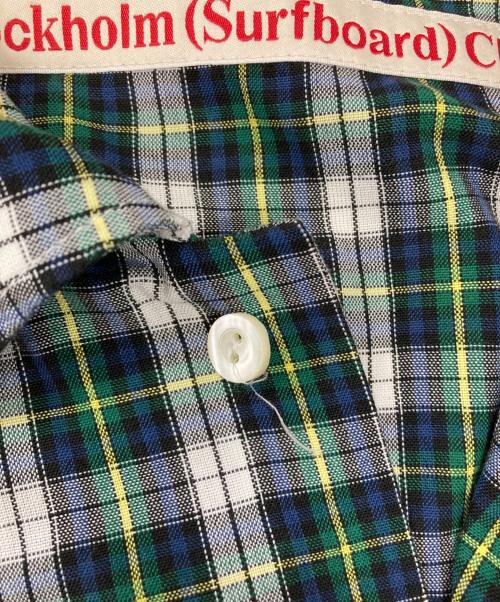 Stockholm (surfboard) Club（ストックホルム サーフボード クラブ）Stockholm (surfboard) Club (ストックホルム サーフボード クラブ) チェックシャツ グリーン サイズ:Ｍの古着・服飾アイテム