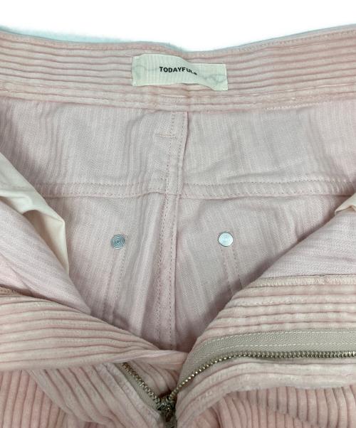 TODAYFUL（トゥデイフル）TODAYFUL (トゥデイフル) Chunky Corduroy Pants ピンク サイズ:36の古着・服飾アイテム