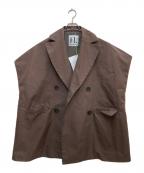 HeRIN.CYEヘリンドットサイ）の古着「Over size gilet/オーバーサイズ ジレ」｜ブラウン