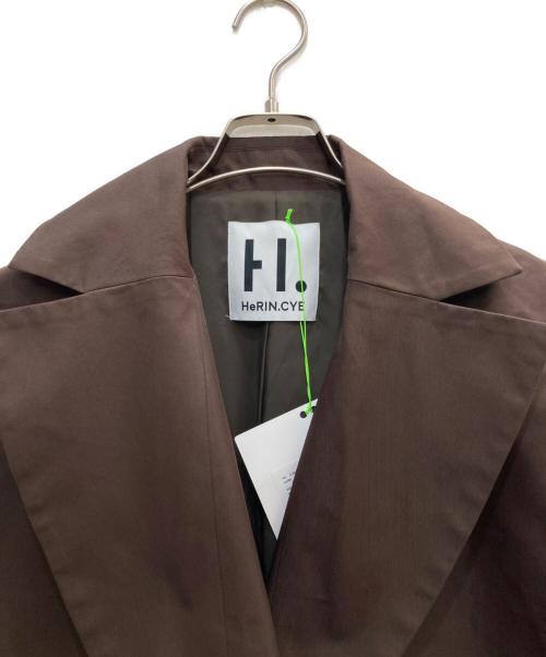 HeRIN.CYE（ヘリンドットサイ）HeRIN.CYE (ヘリンドットサイ) Over size gilet/オーバーサイズ ジレ ブラウン サイズ:FREE 未使用品の古着・服飾アイテム