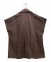 HeRIN.CYE (ヘリンドットサイ) Over size gilet/オーバーサイズ ジレ ブラウン サイズ:FREE 未使用品：10000円