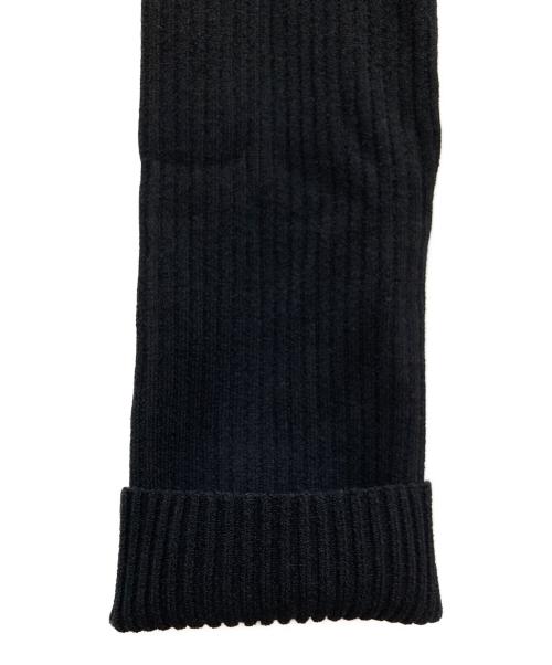 OMMO（オーエムエムオー）OMMO (オーエムエムオー) ASYMME TUCK SHORT KT TOP/アシメ タック ショート KT トップ ブラック サイズ:F 未使用品の古着・服飾アイテム