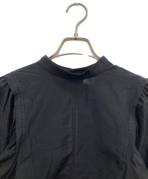 6(ROKU) BEAUTY&YOUTH（ロク ビューティーアンドユース）6(ROKU) BEAUTY&YOUTH (ロク ビューティーアンドユース) WASHED VOLUME SHIRT ブラック サイズ:36の古着・服飾アイテム