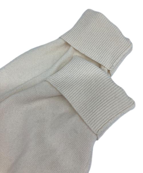 HERMES（エルメス）HERMES (エルメス) パズル・フローラル カシミヤ100％ニット ホワイト サイズ:Mの古着・服飾アイテム