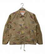 studio sevenスタジオセブン）の古着「Botanical Shirt JKT/ボタニカル シャツ ジャケット」｜ベージュ