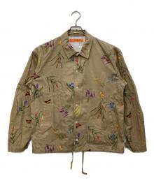studio seven（スタジオセブン）の古着「Botanical Shirt JKT/ボタニカル シャツ ジャケット」｜ベージュ