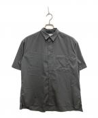 WHITE MOUNTAINEERINGホワイトマウンテ二アニング）の古着「REGULAR COLLAR S/S SHIRT」｜グレー