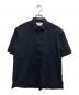 WHITE MOUNTAINEERING（ホワイトマウンテ二アニング）の古着「REGULAR COLLAR S/S SHIRT」｜ネイビー