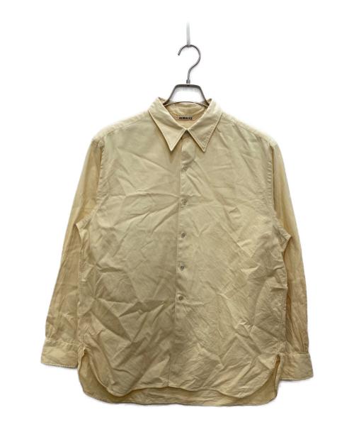 AURALEE（オーラリー）AURALEE (オーラリー) FINX SHUTTLE OX SHIRTS イエロー サイズ:4の古着・服飾アイテム
