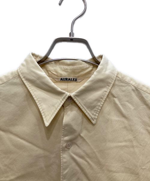 AURALEE（オーラリー）AURALEE (オーラリー) FINX SHUTTLE OX SHIRTS イエロー サイズ:4の古着・服飾アイテム