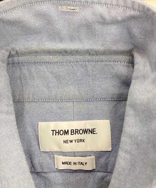 Thom Browne（トムブラウン）Thom Browne (トムブラウン) バイカラー半袖シャツ ブルー×ホワイト サイズ:1の古着・服飾アイテム
