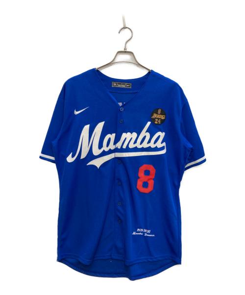 NIKE（ナイキ）NIKE (ナイキ) ベースボールシャツ ブルー サイズ:Lの古着・服飾アイテム
