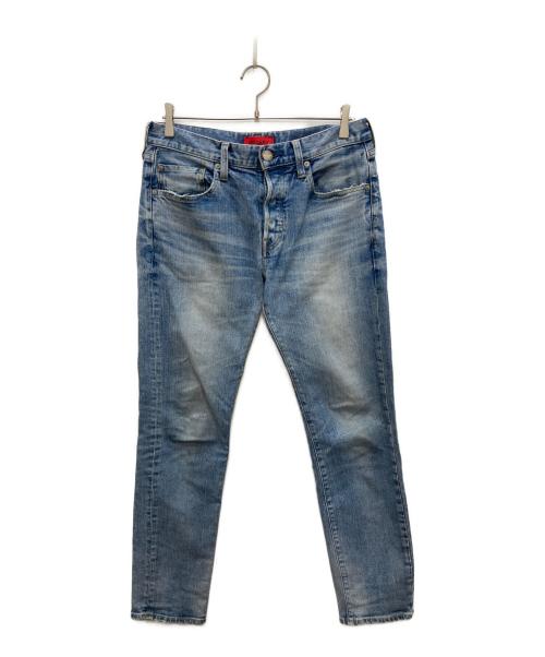 RED CARD（レッドカード）RED CARD (レッドカード) 別注 RHYTHM ジャストレングス ストレッチ スリムテーパード デニム インディゴ サイズ:SIZE 31の古着・服飾アイテム
