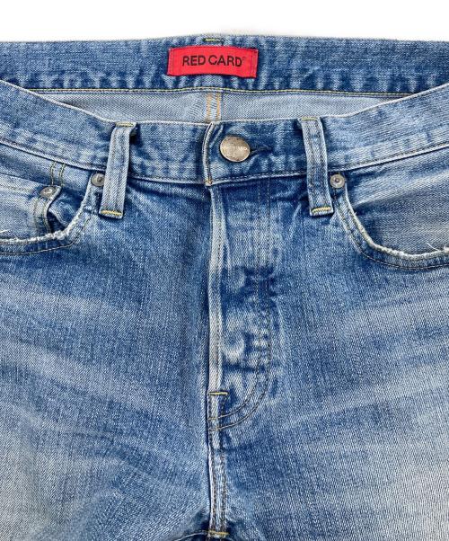 RED CARD（レッドカード）RED CARD (レッドカード) 別注 RHYTHM ジャストレングス ストレッチ スリムテーパード デニム インディゴ サイズ:SIZE 31の古着・服飾アイテム