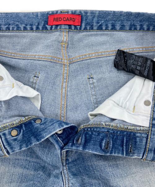 RED CARD（レッドカード）RED CARD (レッドカード) 別注 RHYTHM ジャストレングス ストレッチ スリムテーパード デニム インディゴ サイズ:SIZE 31の古着・服飾アイテム