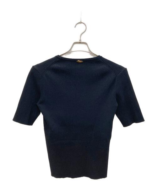 MUSE de Deuxieme Classe（ミューズ ドゥーズィエム クラス）MUSE de Deuxieme Classe (ミューズ ドゥーズィエム クラス) DINER B RIB クルーネックプルオーバー ブラック サイズ:Freeの古着・服飾アイテム