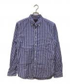 BEAMS PLUSビームスプラス）の古着「B.D. Gingham Check 100/2 Broad/BD ギンガムチェック 100/2 ブロード」｜ブルー