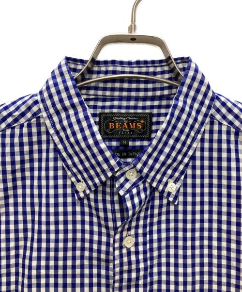 BEAMS PLUS（ビームスプラス）BEAMS PLUS (ビームスプラス) B.D. Gingham Check 100/2 Broad/BD ギンガムチェック 100/2 ブロード ブルー サイズ:Ｍの古着・服飾アイテム