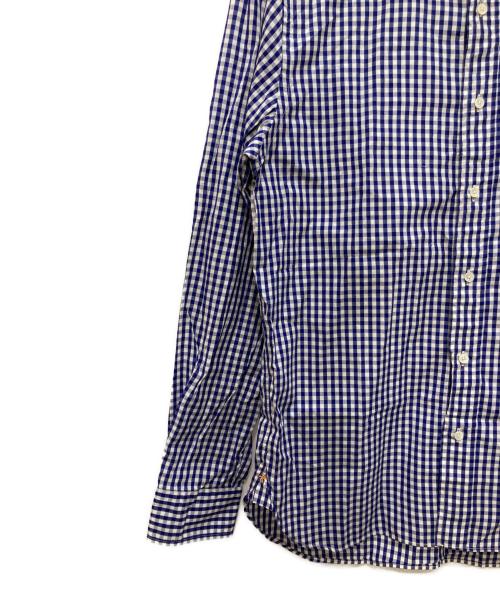 BEAMS PLUS（ビームスプラス）BEAMS PLUS (ビームスプラス) B.D. Gingham Check 100/2 Broad/BD ギンガムチェック 100/2 ブロード ブルー サイズ:Ｍの古着・服飾アイテム