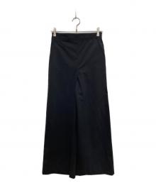 MACPHEE（マカフィー）の古着「ポリエステルウールストレッチ フレアパンツ」｜ブラック