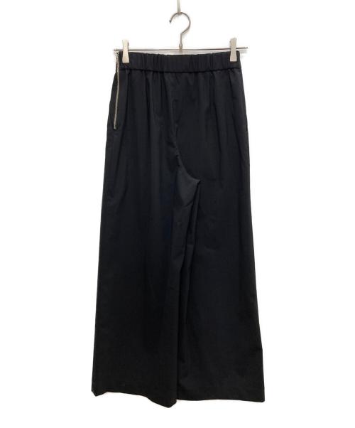 MACPHEE（マカフィー）MACPHEE (マカフィー) ポリエステルウールストレッチ フレアパンツ ブラック サイズ:34の古着・服飾アイテム