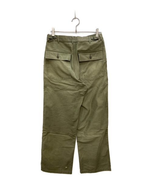 HYKE（ハイク）HYKE (ハイク) BACK SATIN BAKER PANTS オリーブ サイズ:XXLの古着・服飾アイテム