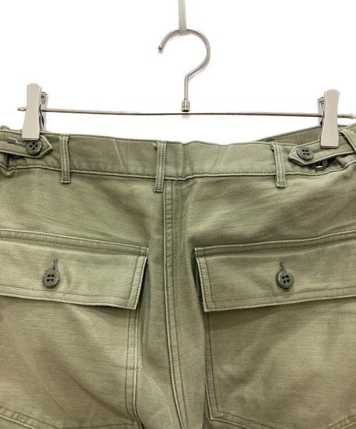 HYKE（ハイク）HYKE (ハイク) BACK SATIN BAKER PANTS オリーブ サイズ:XXLの古着・服飾アイテム