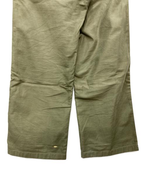 HYKE（ハイク）HYKE (ハイク) BACK SATIN BAKER PANTS オリーブ サイズ:XXLの古着・服飾アイテム