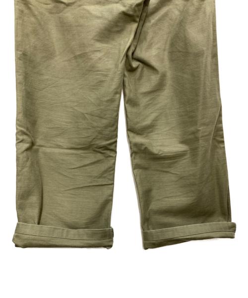 HYKE（ハイク）HYKE (ハイク) BACK SATIN BAKER PANTS オリーブ サイズ:XXLの古着・服飾アイテム
