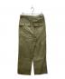 HYKE (ハイク) BACK SATIN BAKER PANTS オリーブ サイズ:XXL：9000円