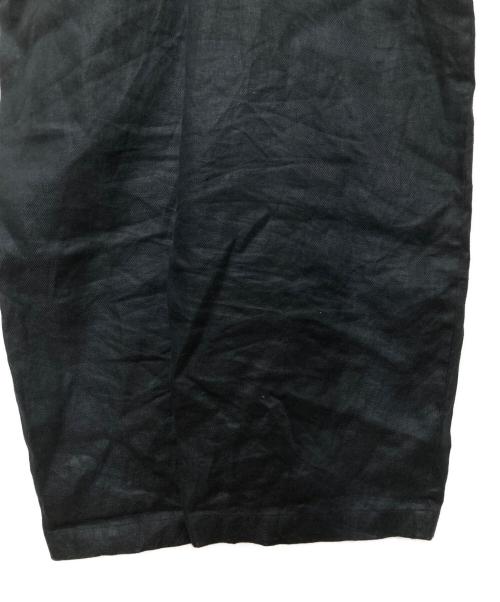 KAGURE（カグレ）KAGURE (カグレ) リネンバッククロスサロペット ブラック サイズ:Freeの古着・服飾アイテム