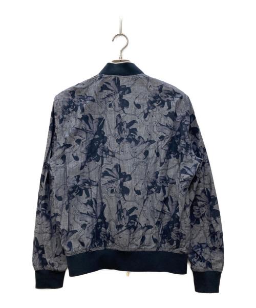ARMANI EXCHANGE（アルマーニ エクスチェンジ）ARMANI EXCHANGE (アルマーニ エクスチェンジ) フラワープリント ジップアップジャケット ネイビー サイズ:Ｓの古着・服飾アイテム
