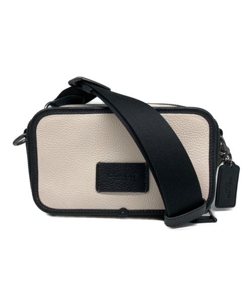 COACH（コーチ）COACH (コーチ) ワイアット クロスボディ バッグ ホワイト×ブラックの古着・服飾アイテム