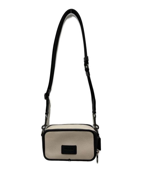 COACH（コーチ）COACH (コーチ) ワイアット クロスボディ バッグ ホワイト×ブラックの古着・服飾アイテム