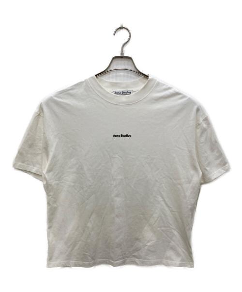 Acne studios（アクネ ストゥディオズ）Acne studios (アクネ ストゥディオズ) ロゴカットソー ホワイト サイズ:Ｓの古着・服飾アイテム