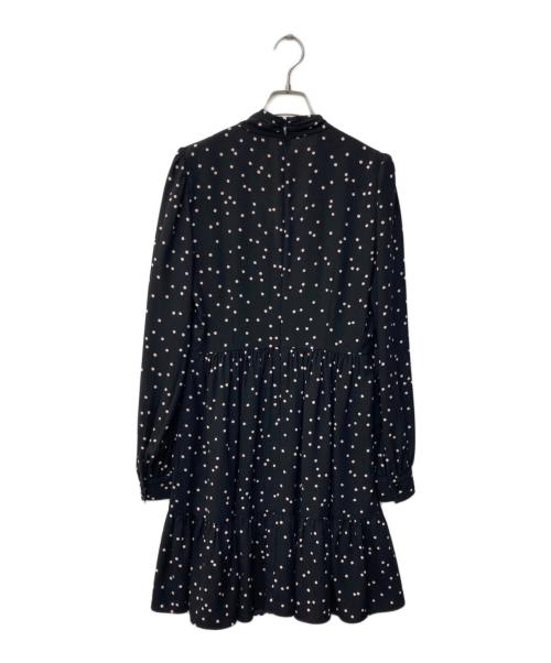 Kate Spade（ケイトスペード）Kate Spade (ケイトスペード) ボウタイ長袖ワンピース ブラック サイズ:SIZE 4の古着・服飾アイテム
