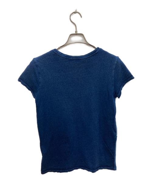 POLO RALPH LAUREN（ポロ・ラルフローレン）POLO RALPH LAUREN (ポロ・ラルフローレン) フレンチスリーブカットソー インディゴ サイズ:XSの古着・服飾アイテム