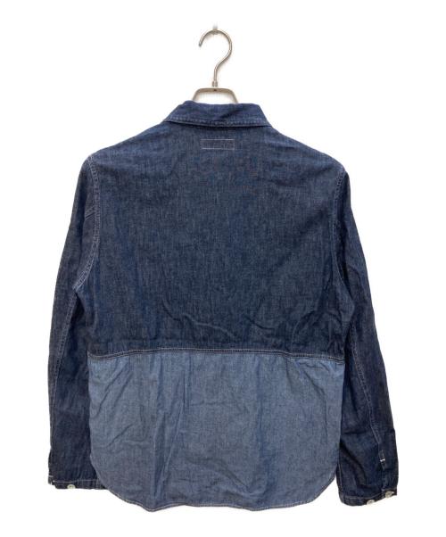NIGEL CABOURN（ナイジェルケーボン）NIGEL CABOURN (ナイジェルケーボン) UTILITY SHIRT C/L DENIM インディゴ サイズ:46の古着・服飾アイテム