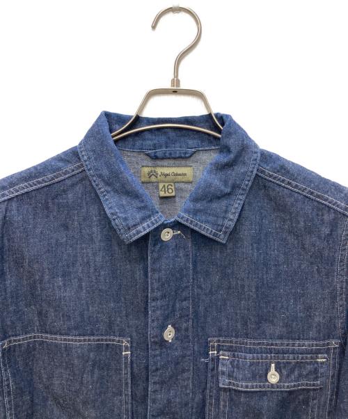 NIGEL CABOURN（ナイジェルケーボン）NIGEL CABOURN (ナイジェルケーボン) UTILITY SHIRT C/L DENIM インディゴ サイズ:46の古着・服飾アイテム